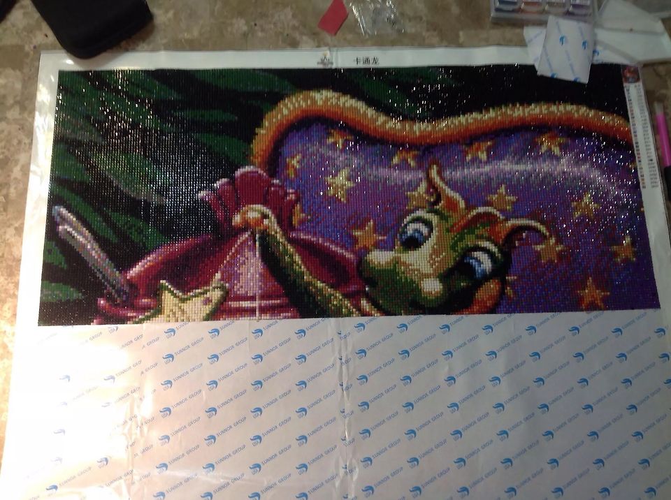 Cross Stitching To Diamond Painting Thread Bare