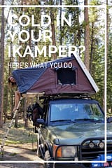 Cold in your iKamper roof-top tent? Here's our solution!