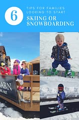 Tips for families with young kids looking to enjoy wintersports