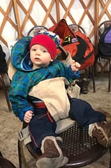 Onya Nexstep carrier turns into a child travel chair