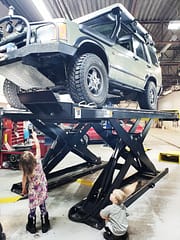 Land Rover Discovery Custom Skid Plates -  work done by ProActive Automotive Shop in Calgary, Alberta