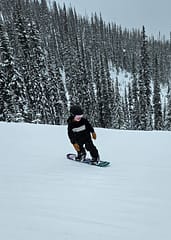 Snowboarding at 8 years old