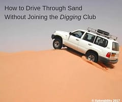 How to Drive Through Sand without Getting Stuck
