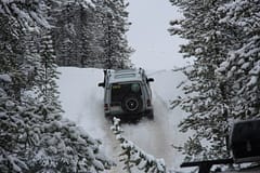 Land Rover winter wonderland