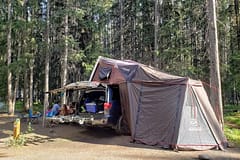 Toyota Sequoia Second Generation Camping Set up for Family of 4