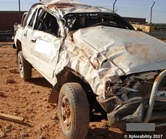 Rollover from catching edge of gravel road - learn how to avoid this