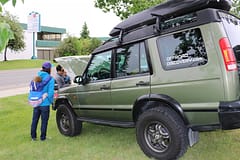 Off Road Discovery vehicle, rare to see in the city