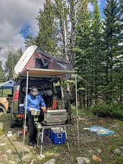 ARB Awning, iKamper and Land Rover Discovery set up