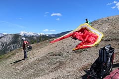 Paragliding First Solo Jump