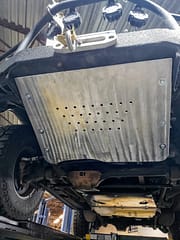 Land Rover Discovery custom front steering skid plate