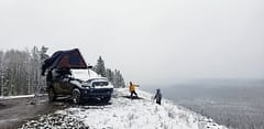 spring camping in Alberta