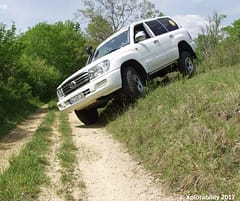 Do not get your tires into this position off-roading, high possibility of rollover