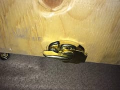 Slide Lock for Locking Bed Platform Together so it Doesn't Move During the Night