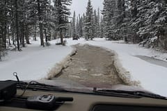 Need more than good driving skills to get through this! Favorite tires that perform well for off-road and highway driving are Nokian, hands down the best we have had on several vehicles