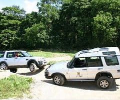 Comparison test between the Land Rover Discovery 2 & Discovery 3 using Mobility Hand Controls