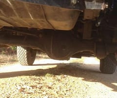 Off-Roading Dangly Bits - careful of the rear diff, suspension and fuel tank