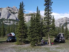 Land Rover and Jeep overland camping