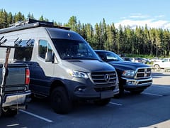 Grey Sprinter Van