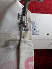 begin sewing hems