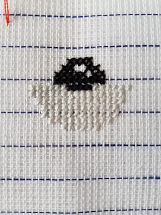 How to use waste canvas for cross stitch