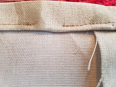 gap in stitches for elastic