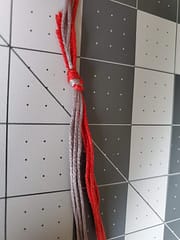twisted cording made from embroidery floss