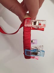 wrapped embroidery hoop