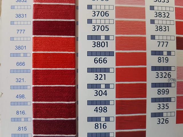 How to Read a Thread Color Card | Thread Bare