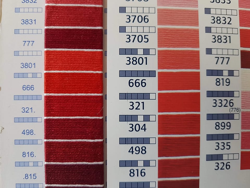 How to Read a Thread Color Card | Thread Bare