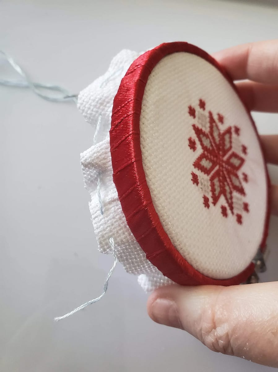 Creating a Stitched Christmas Ornament