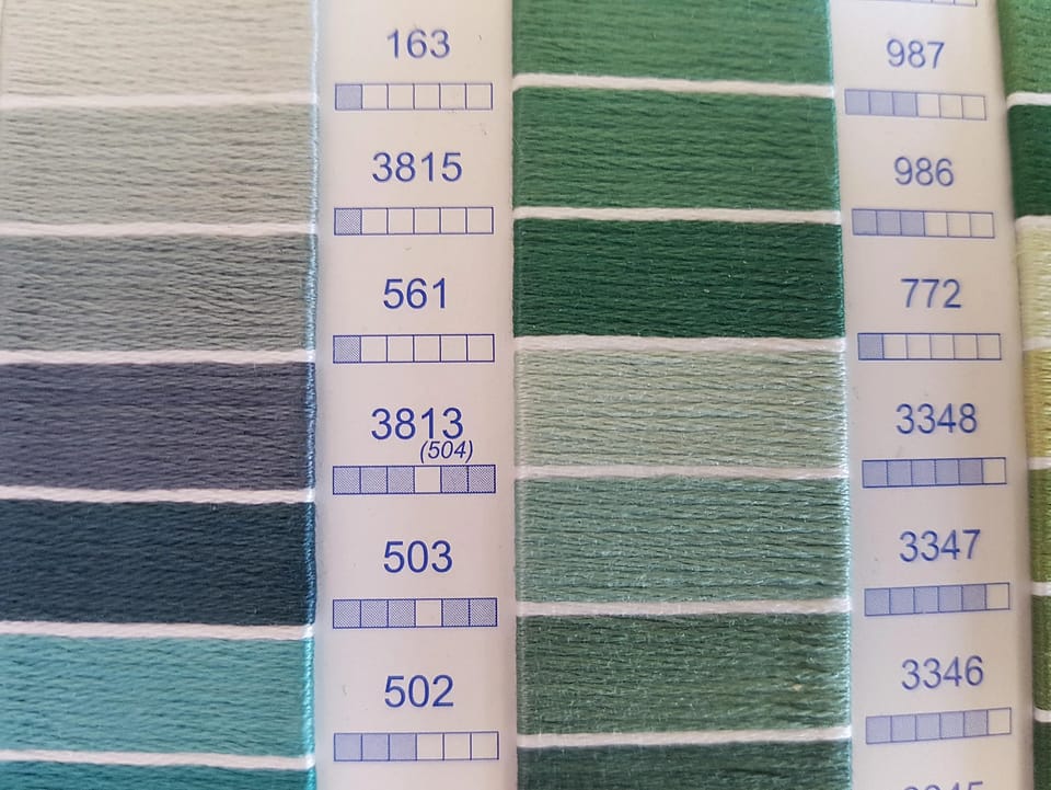 How to Read a Thread Color Card | Thread Bare