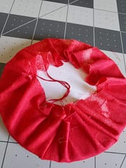 padded backing stitched ornament