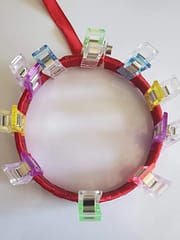 wrapped embroidery hoop