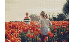 Example Mockup - Children in Tulip Field
