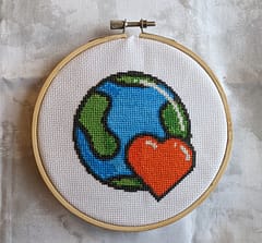 earth-day-cross-stitching