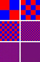 dithering red and blue to get purple
