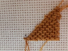 basket weave stitch rear-view