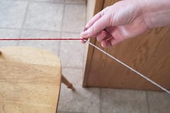 twisted cord with embroidery thread