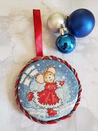 How to Make Cross Stitch Christmas Ornaments