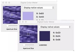 color varies based on the point sampled