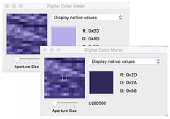 color varies based on the point sampled