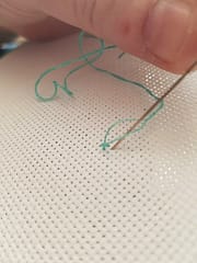 how to railroad cross stitch