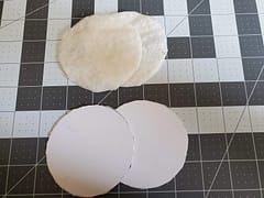 stitched ornament finishing with padding