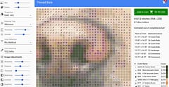 cross stitch chart zoomed