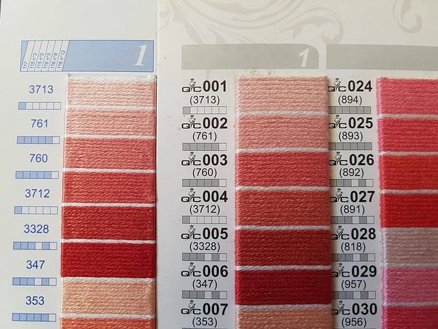 How to Read a Thread Color Card | Thread Bare