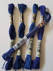 color variations with corresponding solid blue