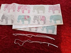 Fabric elastic cut to size