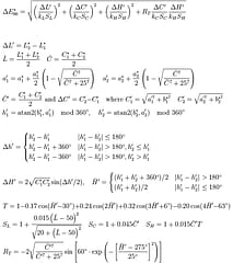 cie lab distance formula