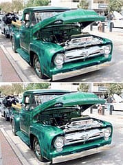 cross-stitch mockup smoothed vs pixelated