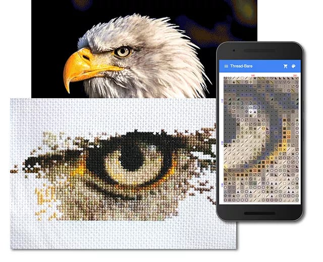 How To Match Colors From Image To Cross-Stitch Chart | Thread Bare